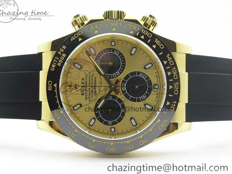 Best AAA Replica Sites YG (Free Black Noob V3 Edition SS Best Strap Strap) Dial Vibrant Daytona YG 116518 904L Plated Extra on 3208 Rubber 1:1 Black SA4130 Case 0117